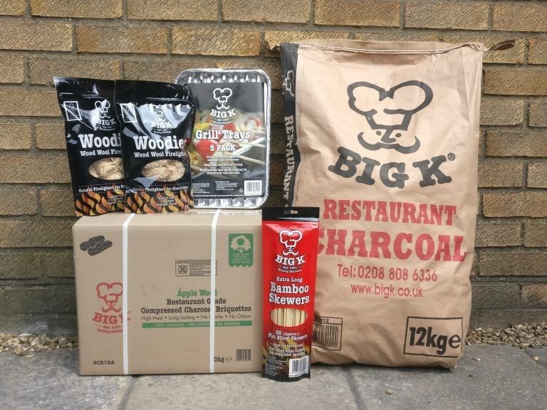 We now stock BIG K, the UKs largest  supplier of Restaurant Grade Charcoal and live fire cooking products.